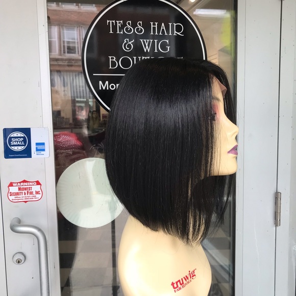 Black bob sleek Lacefront wig hairstyle 2020 wig